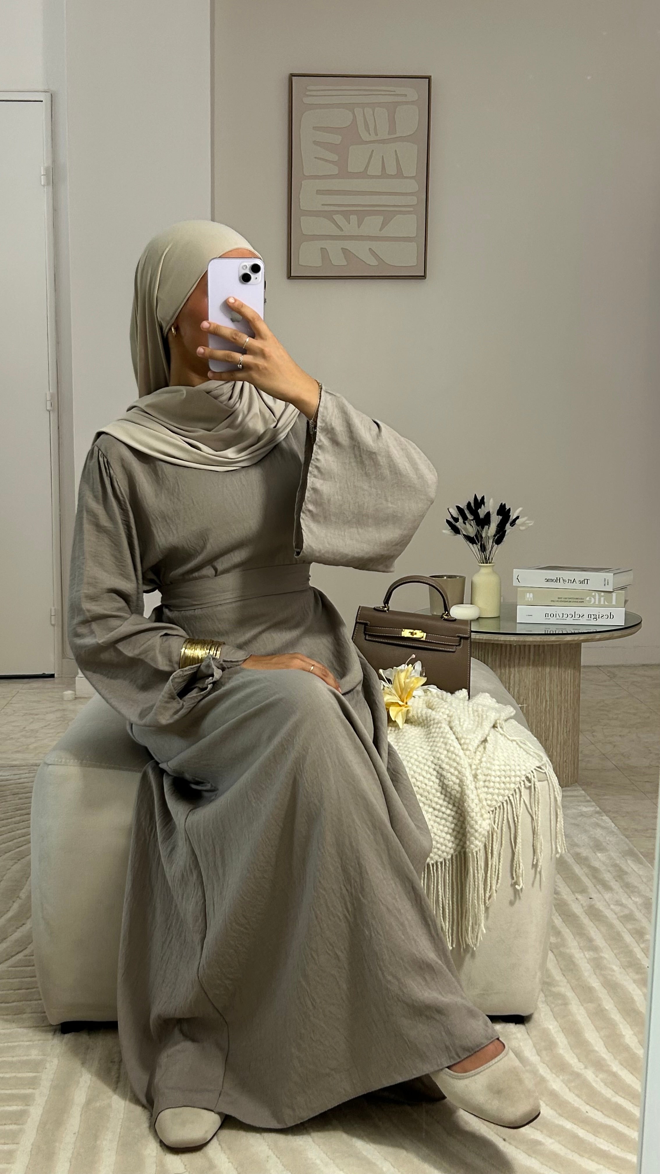ABAYA NEYLA TAUPE