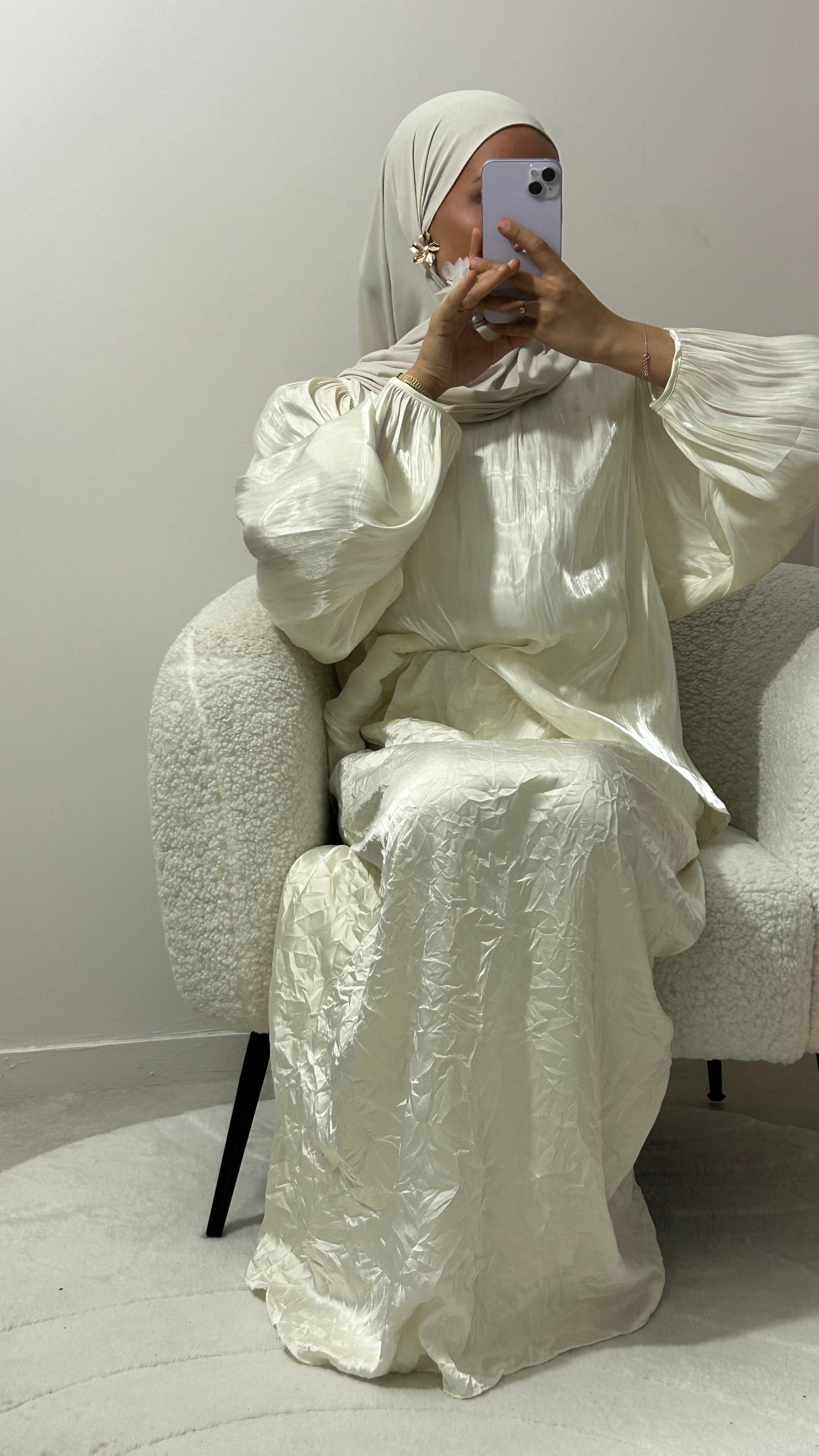 JUPE ANYA BLANC CASSÉE