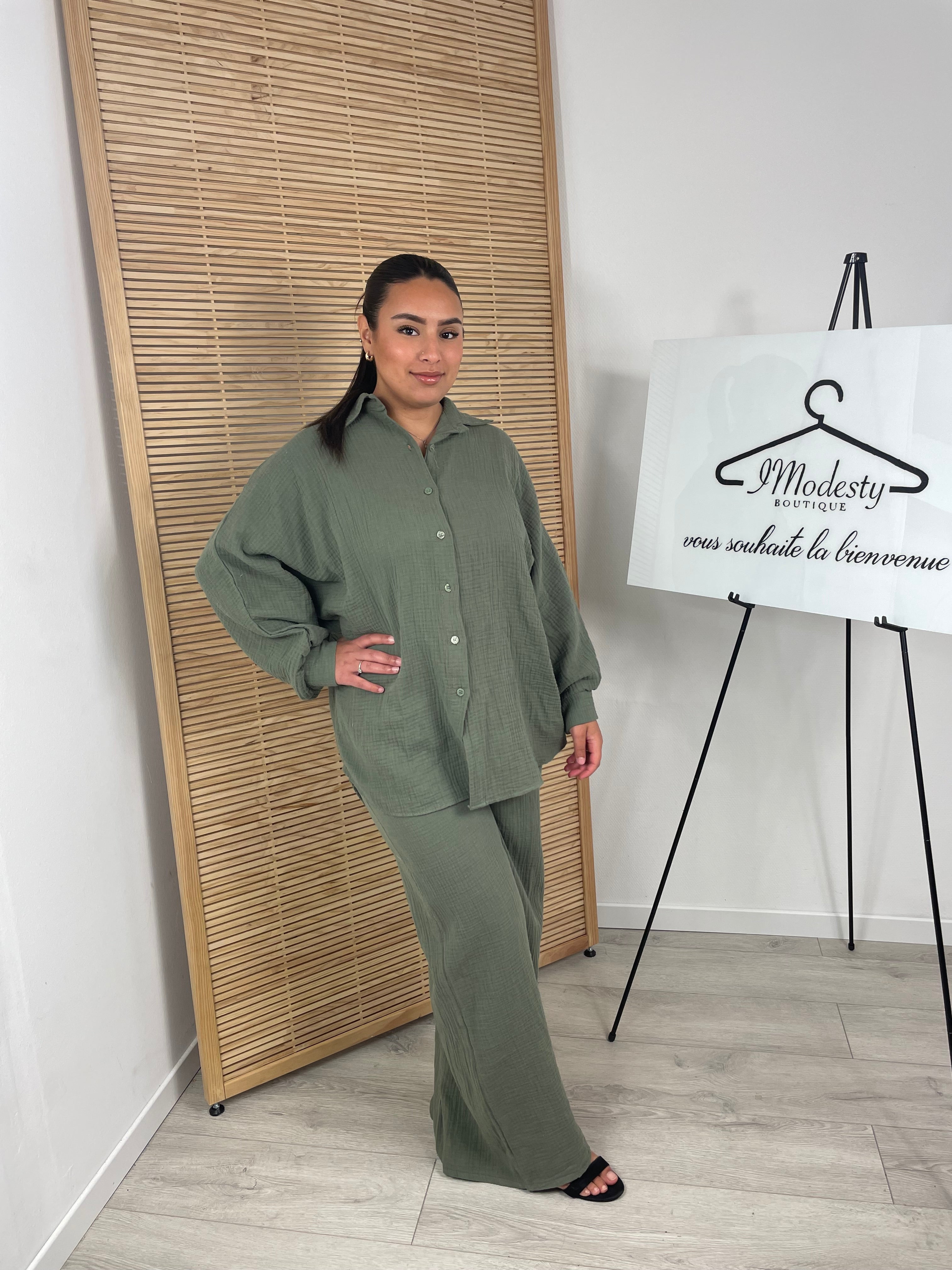 Ensemble gaz de coton