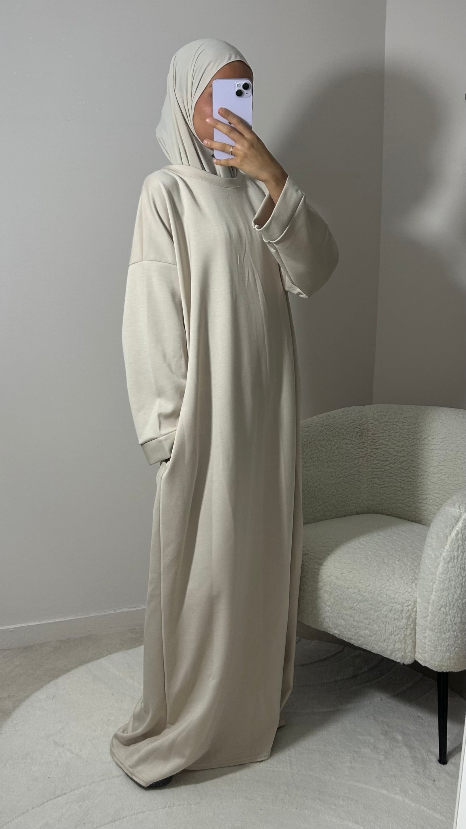 ROBE PULL BEIGE