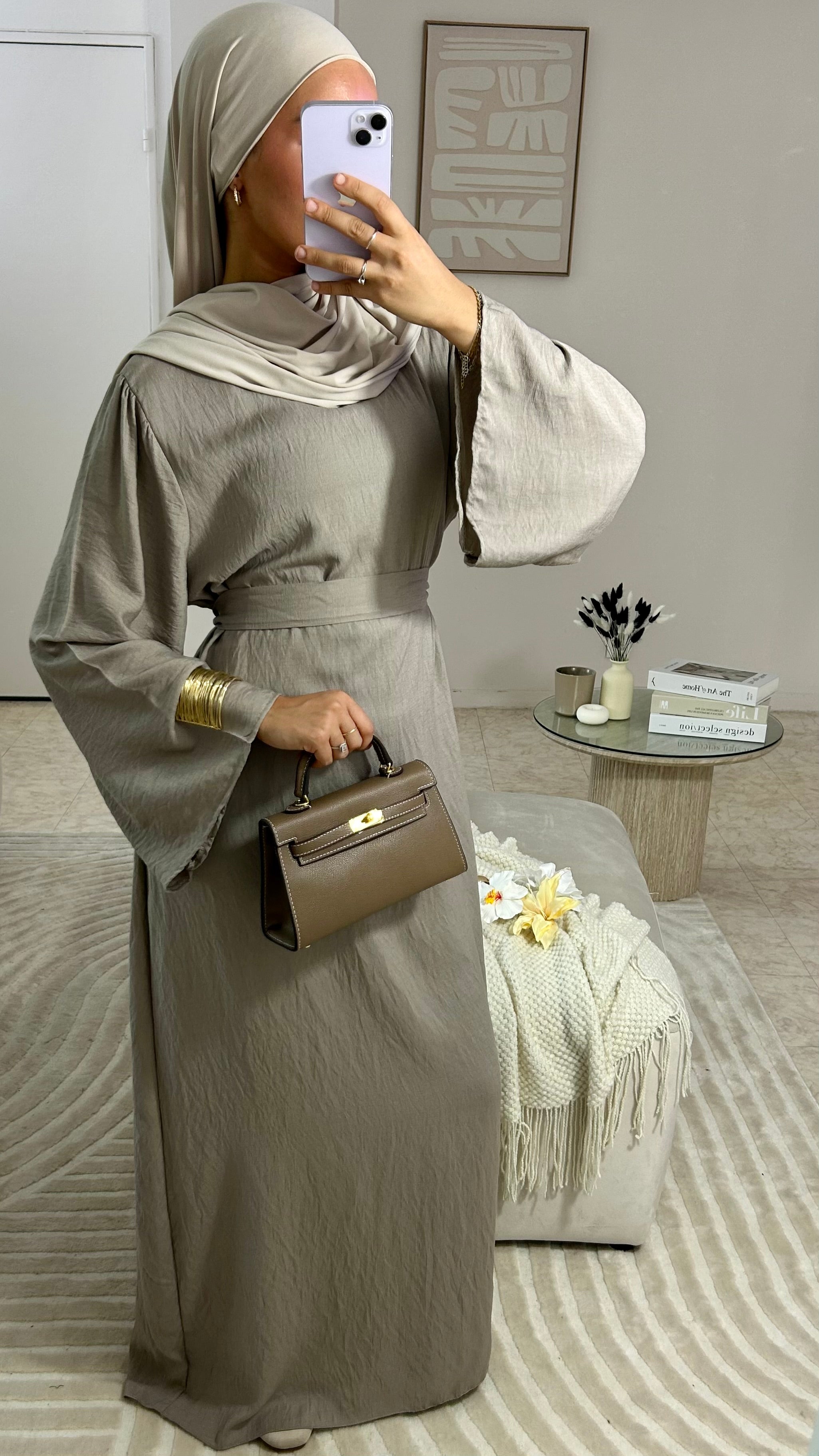 ABAYA NEYLA TAUPE