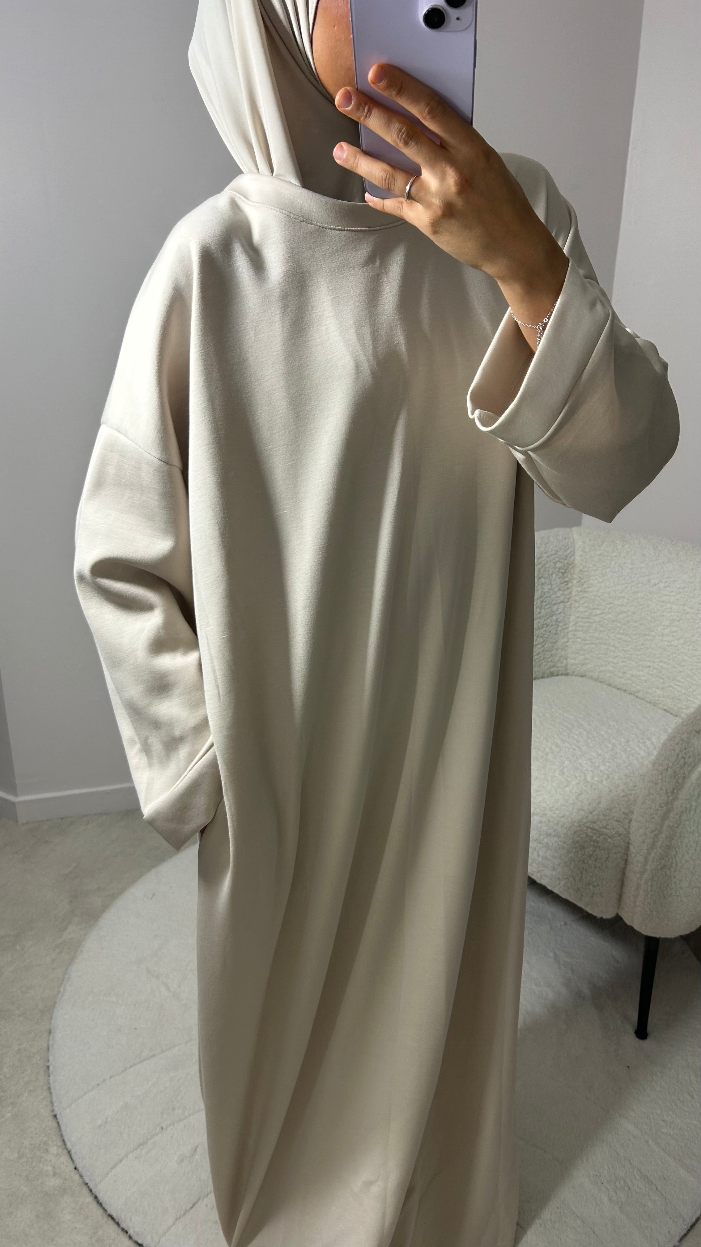 ROBE PULL BEIGE