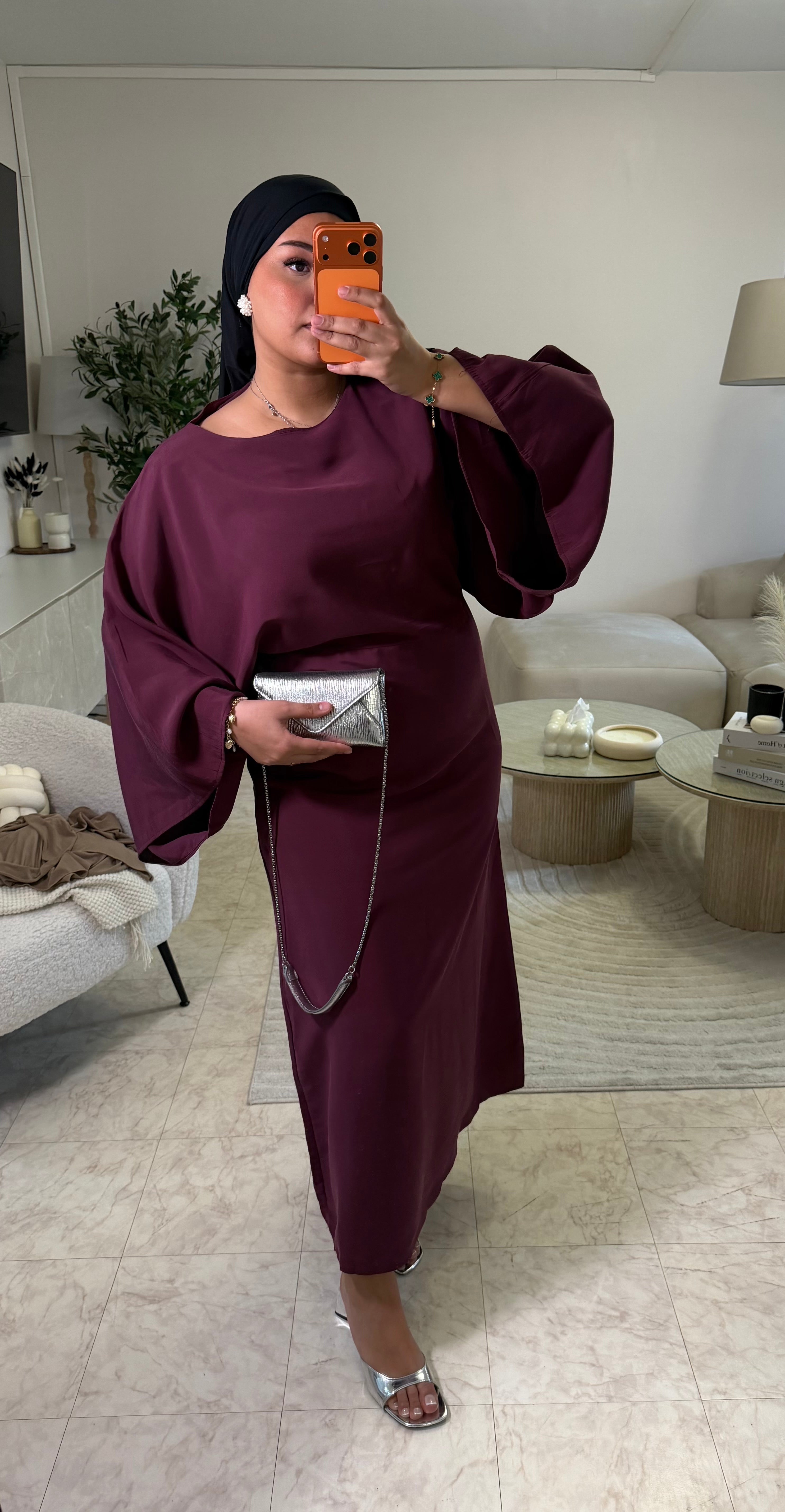 ABAYA LAYALI BORDEAUX