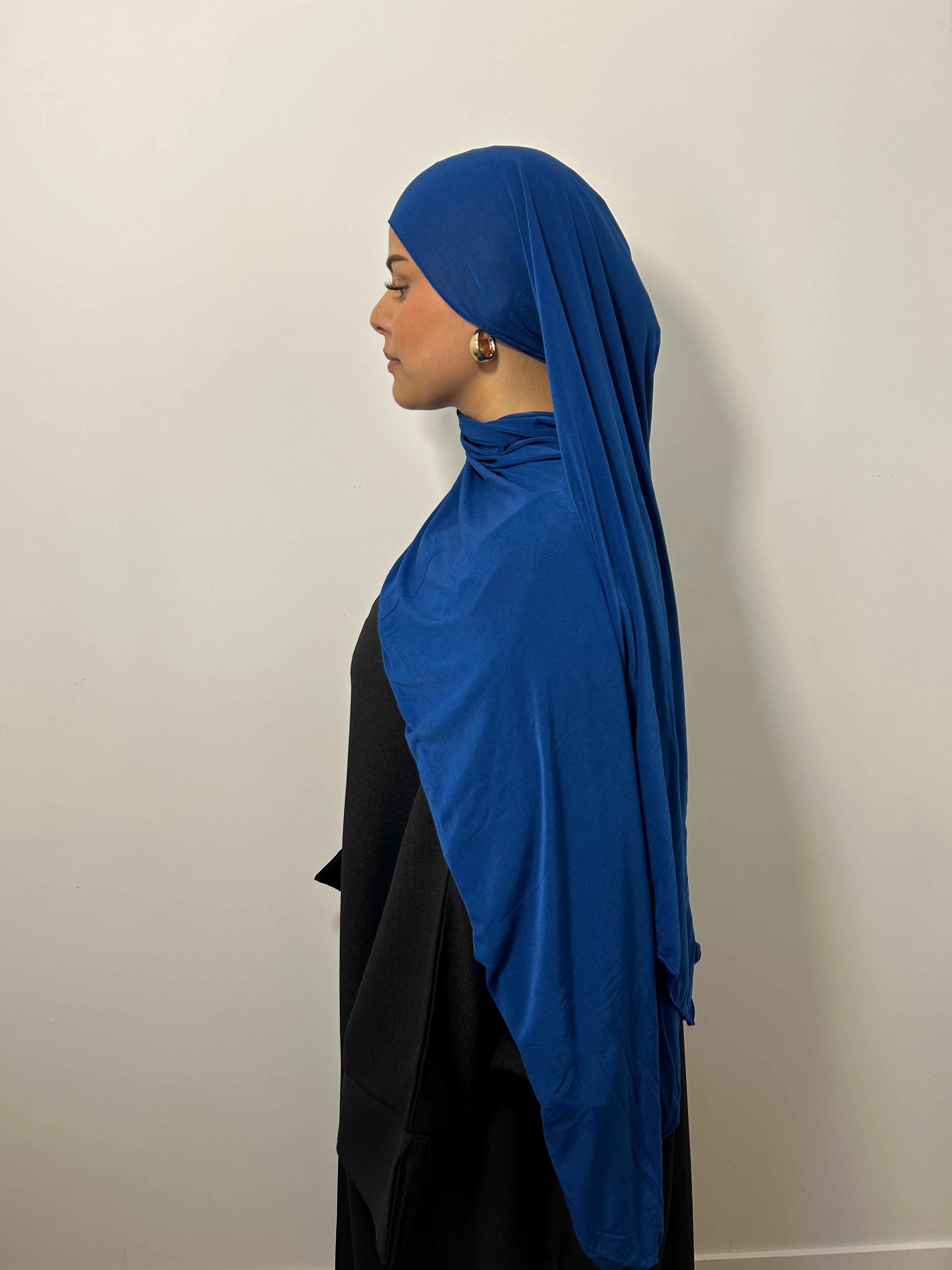 Hijab en Jersey Premium Bleu jeans