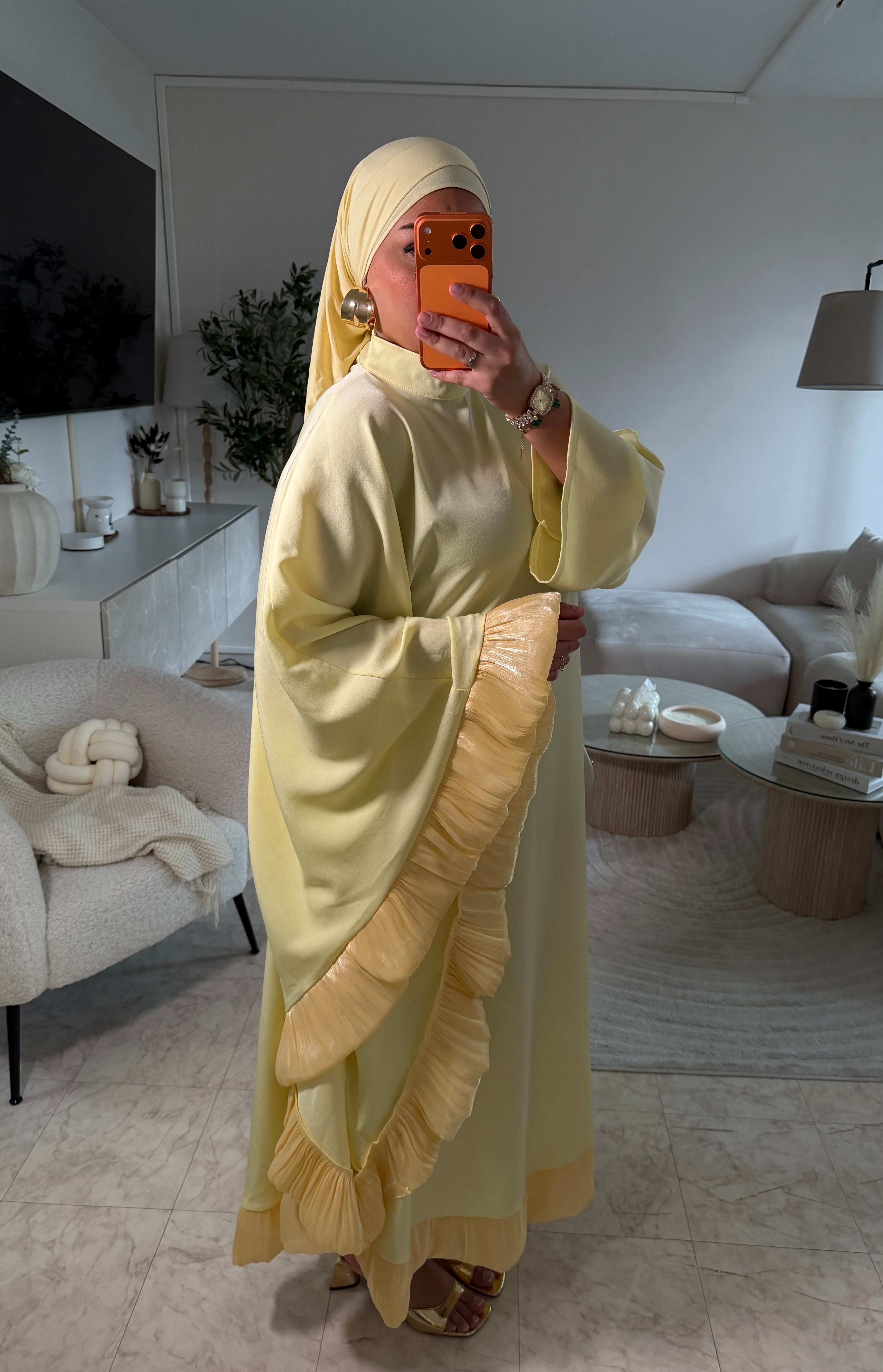ABAYA MAYSSA JAUNE