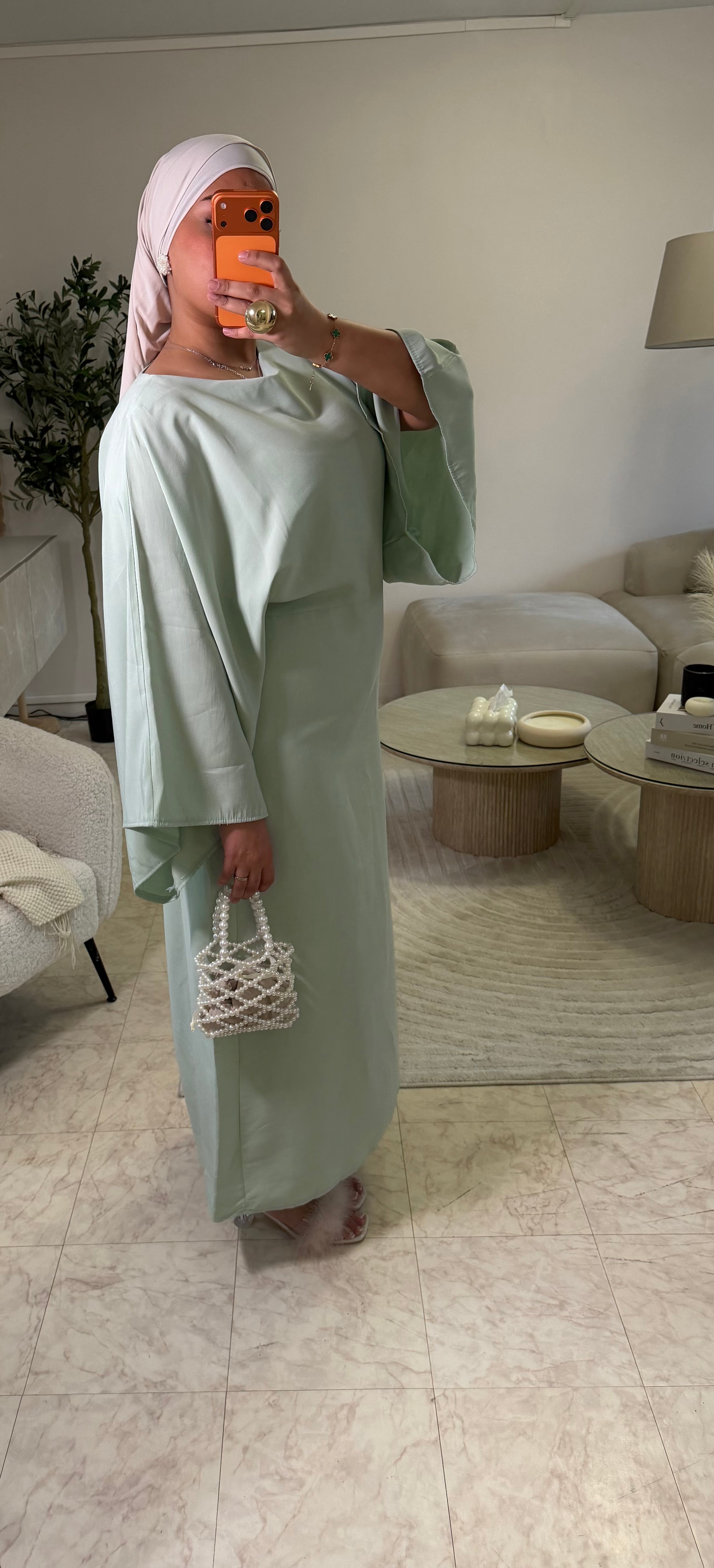ABAYA LAYALI VERT