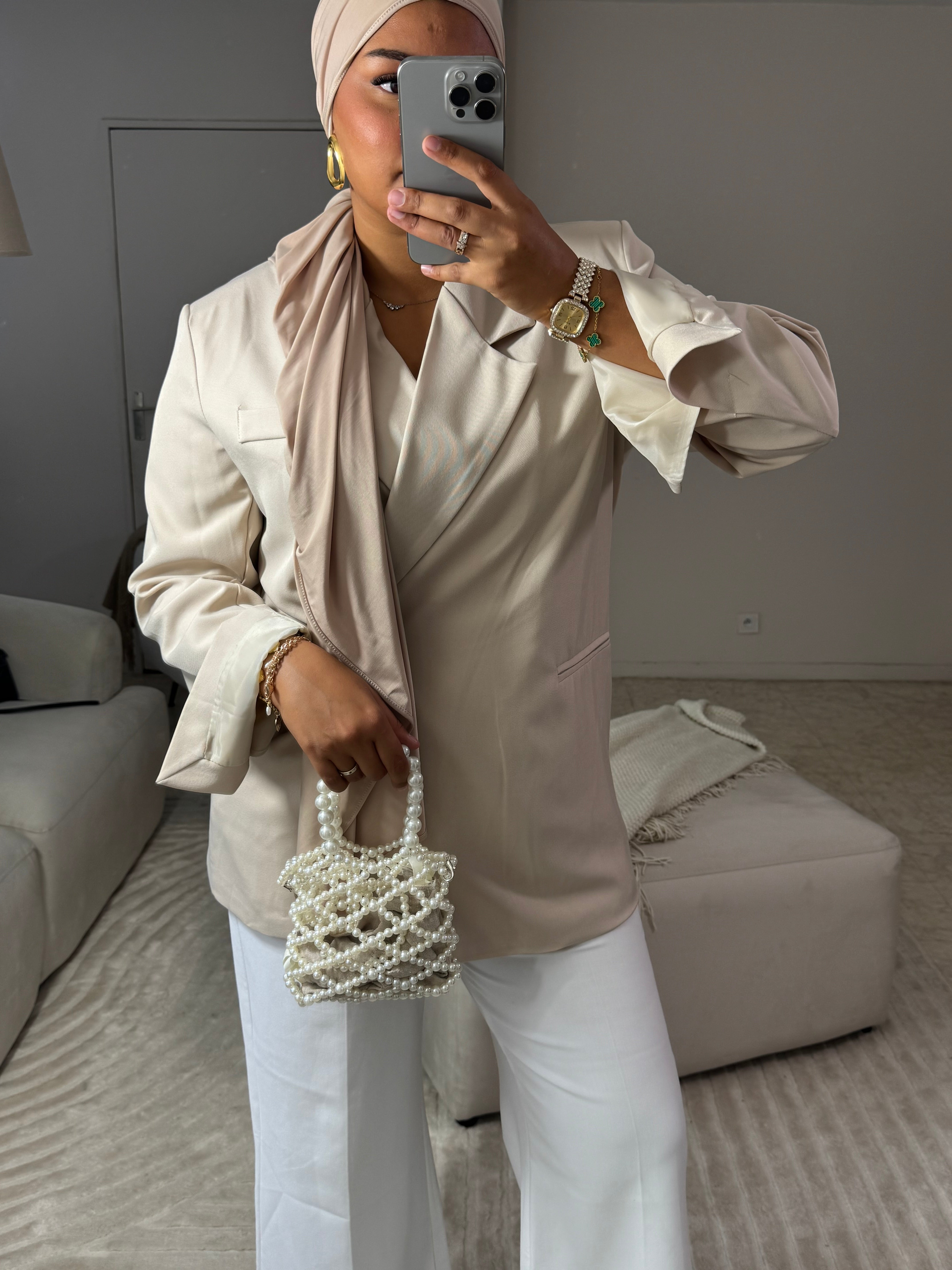 BLAZER OVERSIZE ISRA BEIGE