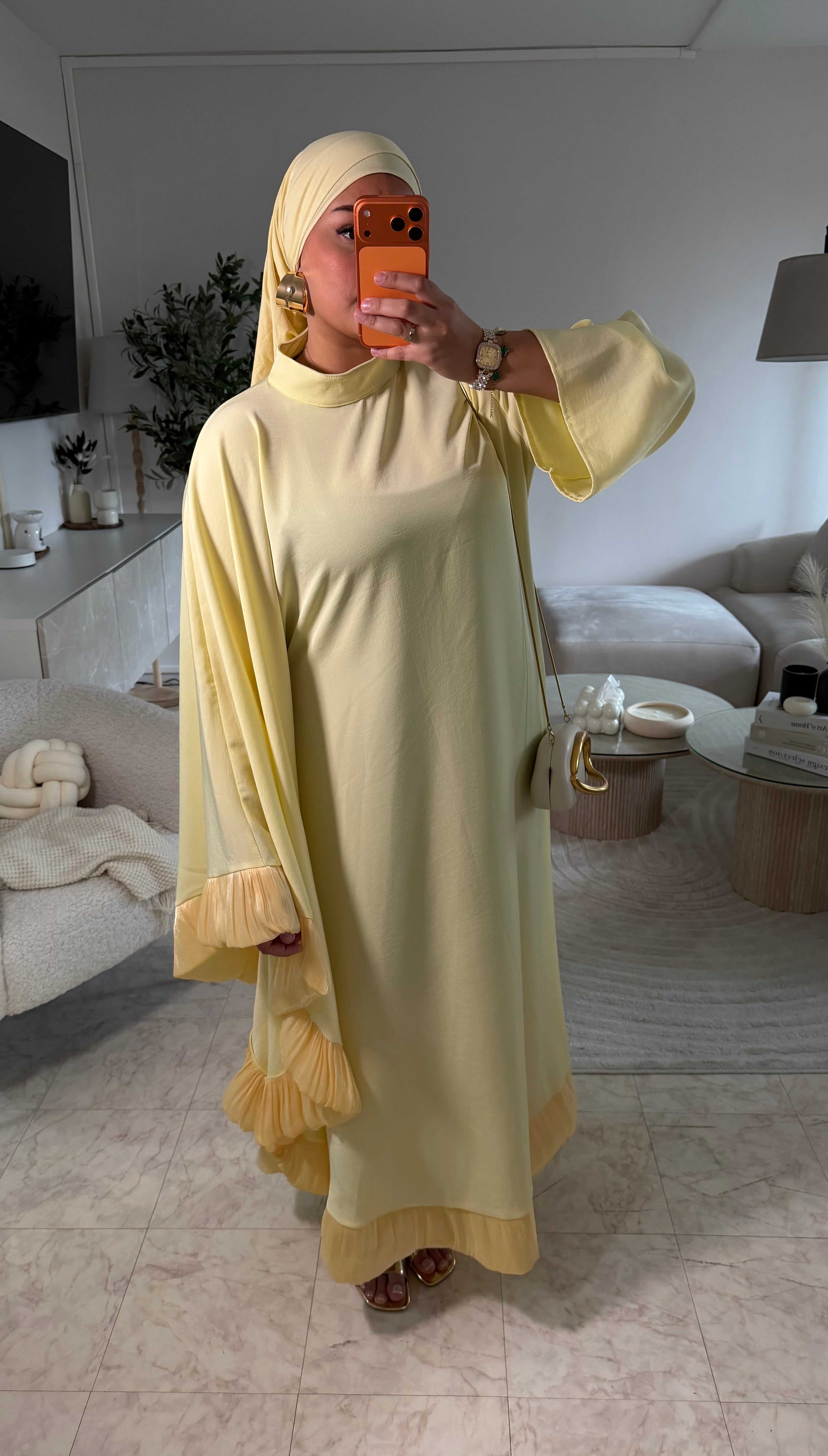 ABAYA MAYSSA JAUNE