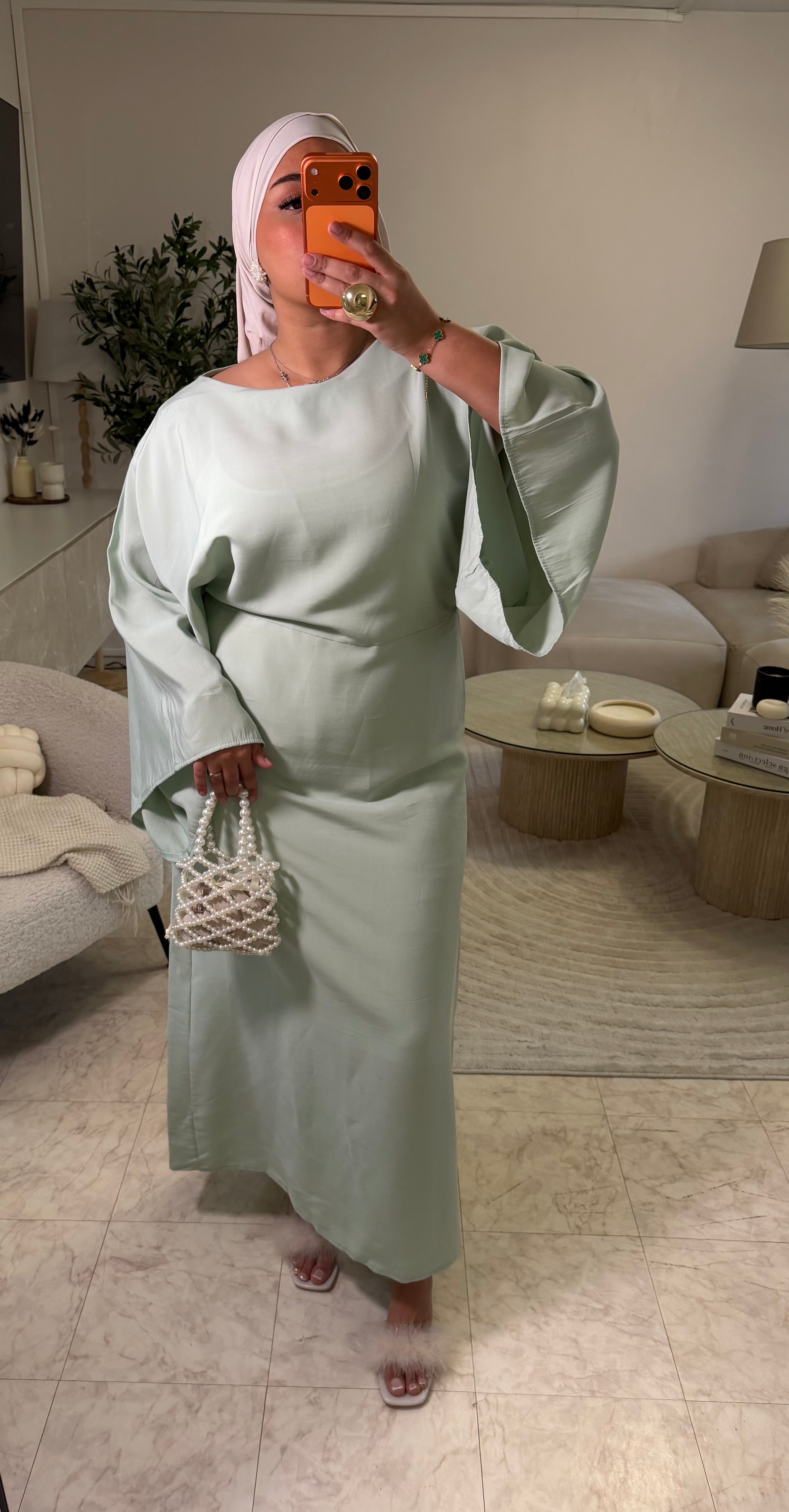 ABAYA LAYALI VERT