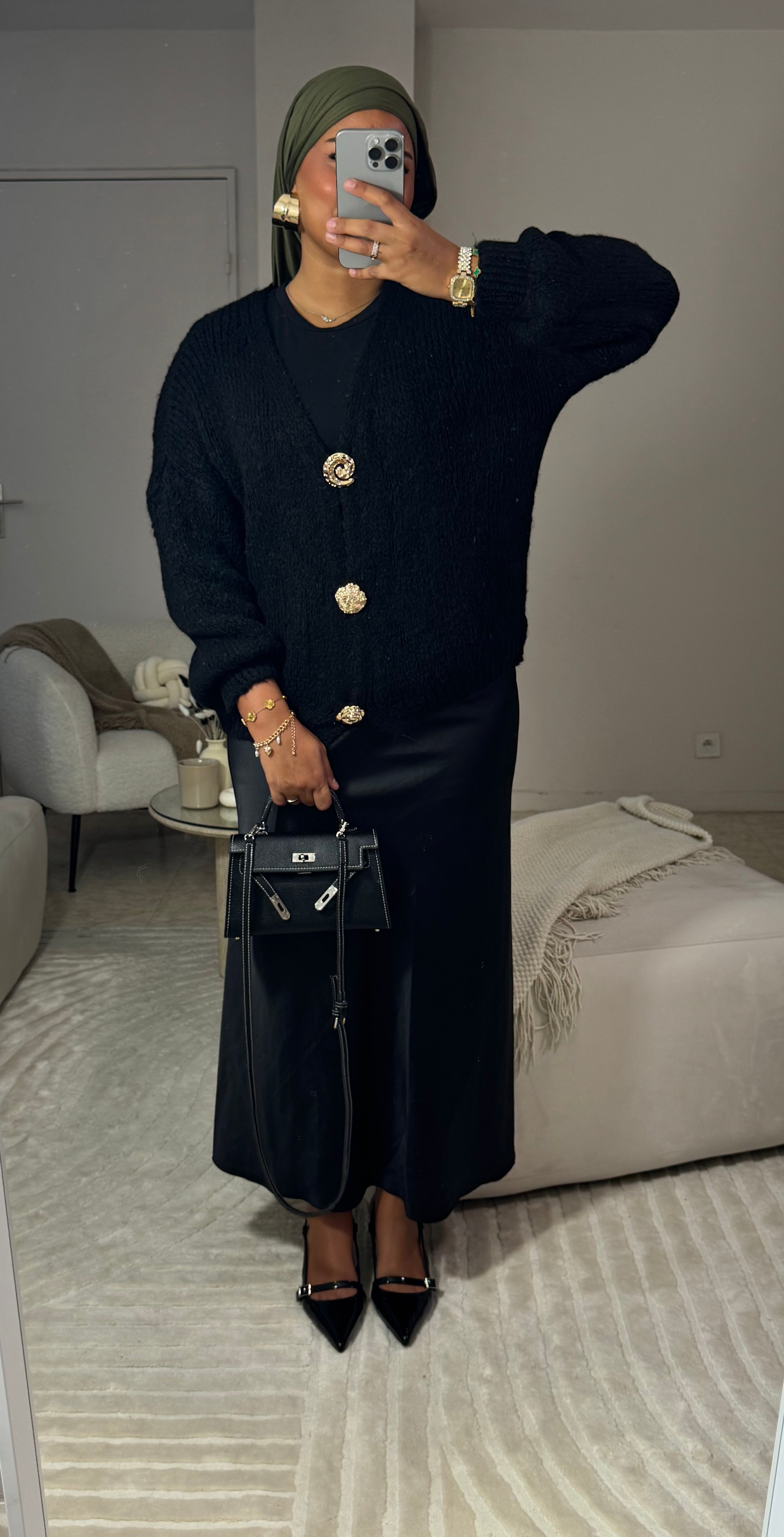 PULL / CARDIGAN YASNA NOIR