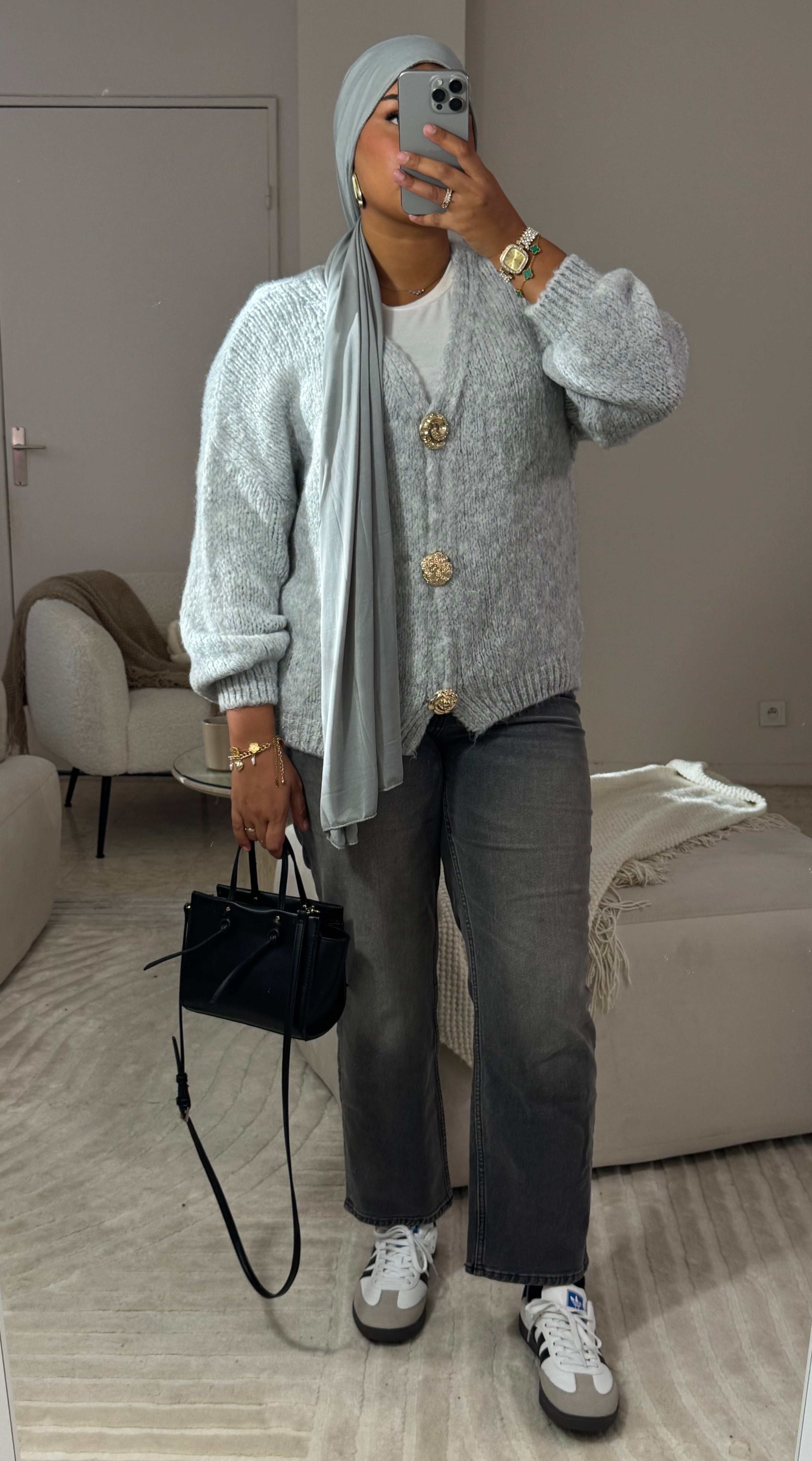 PULL / CARDIGAN YASNA GRIS