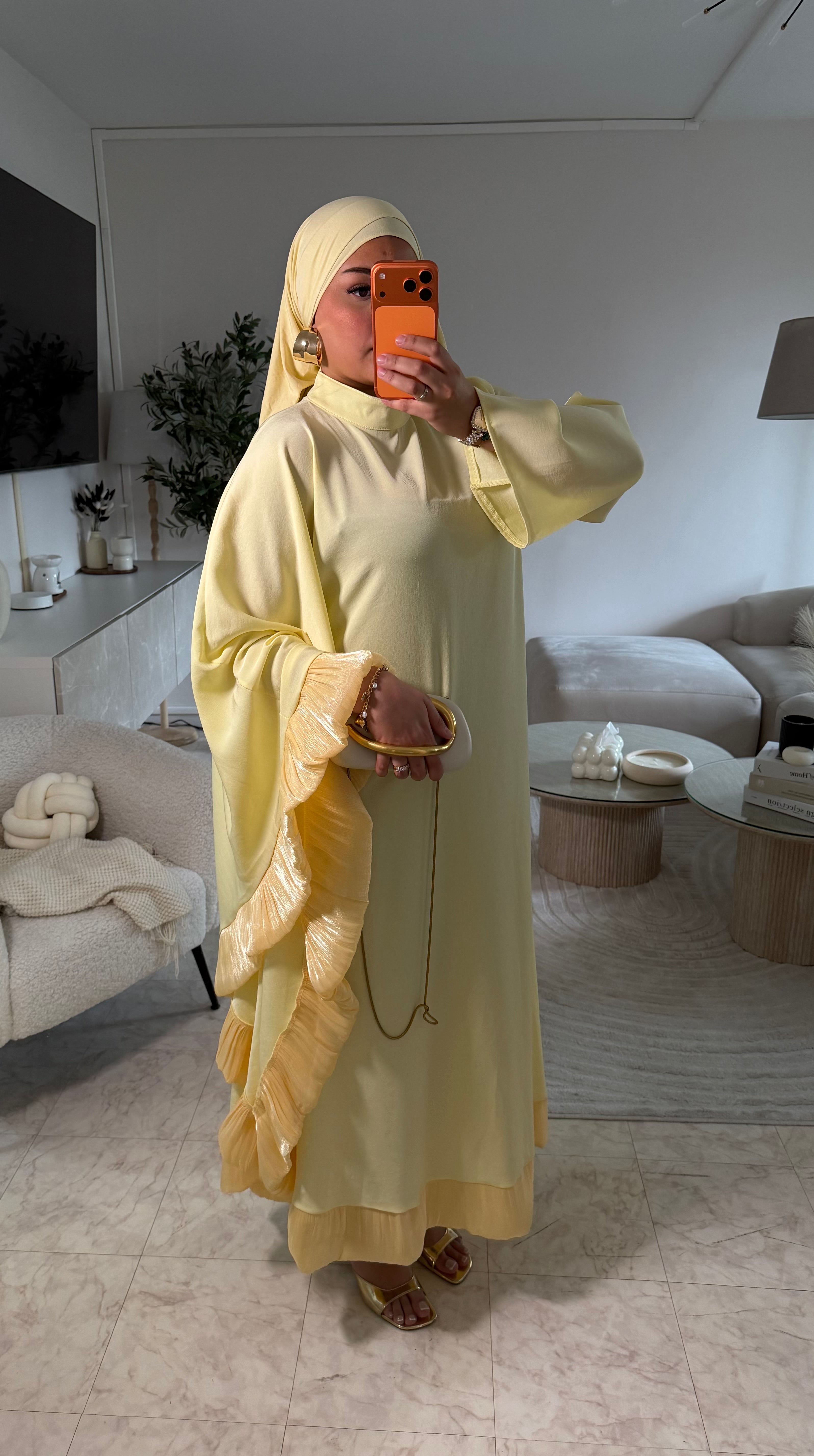 ABAYA MAYSSA JAUNE