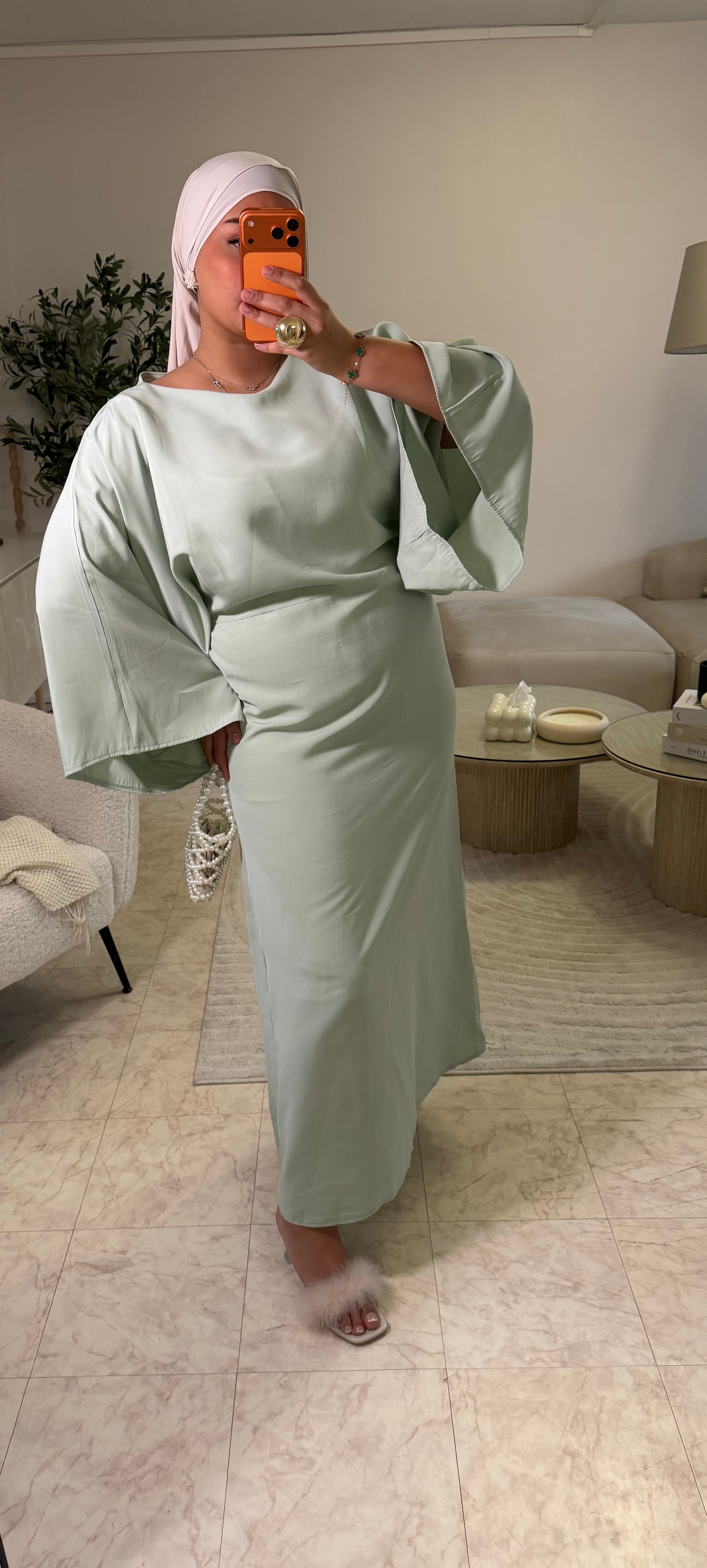 ABAYA LAYALI VERT